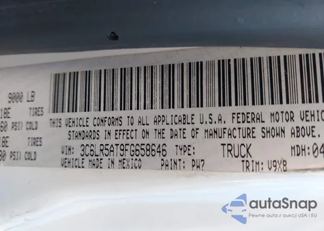 2015 Ram 2500 Tradesman из США, поврежденный, VIN 3C6LR5AT9FG658646